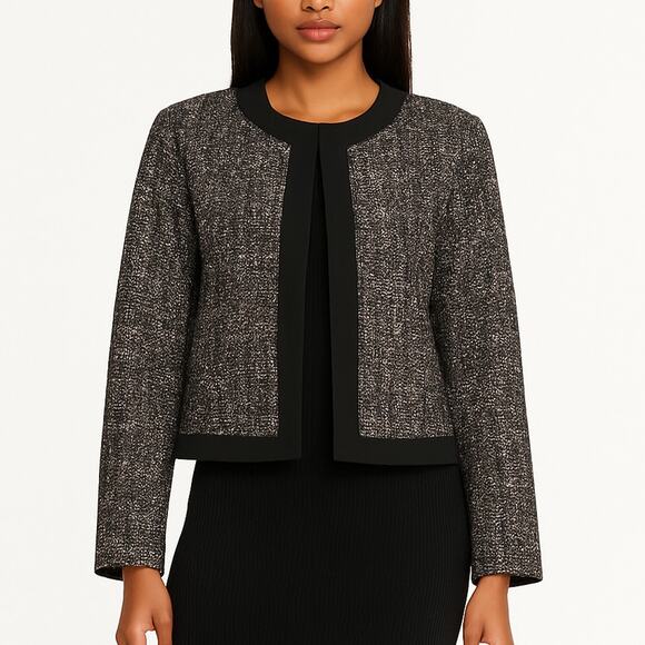 Max Mara Tweed Printed Blazer Jacket Size US 10 - Picture 1 of 7